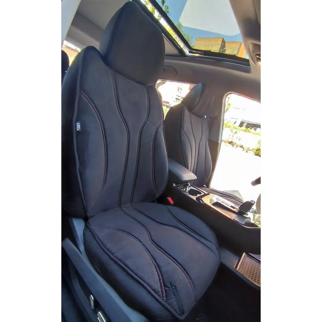 Bod Chery Tiggo 7 Pro Araca Özel Koltuk Koruyucu Kılıf Luvi Serisi 2023-Sonrası SiyahKırmızı