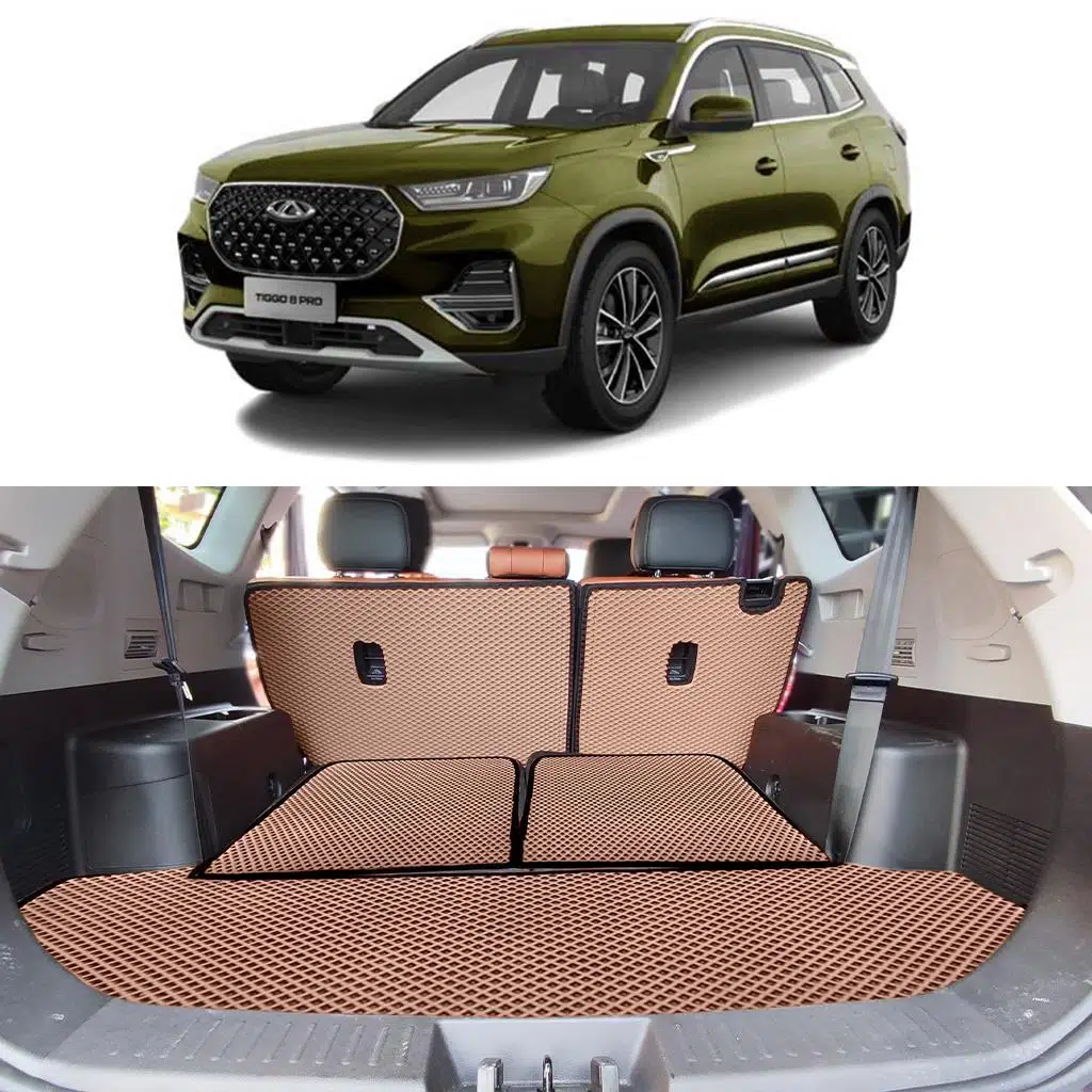 Bod Chery Tiggo 8 Pro Max Bagaj Havuzu Paspası 2024-Sonrası Kahve 5 Parça