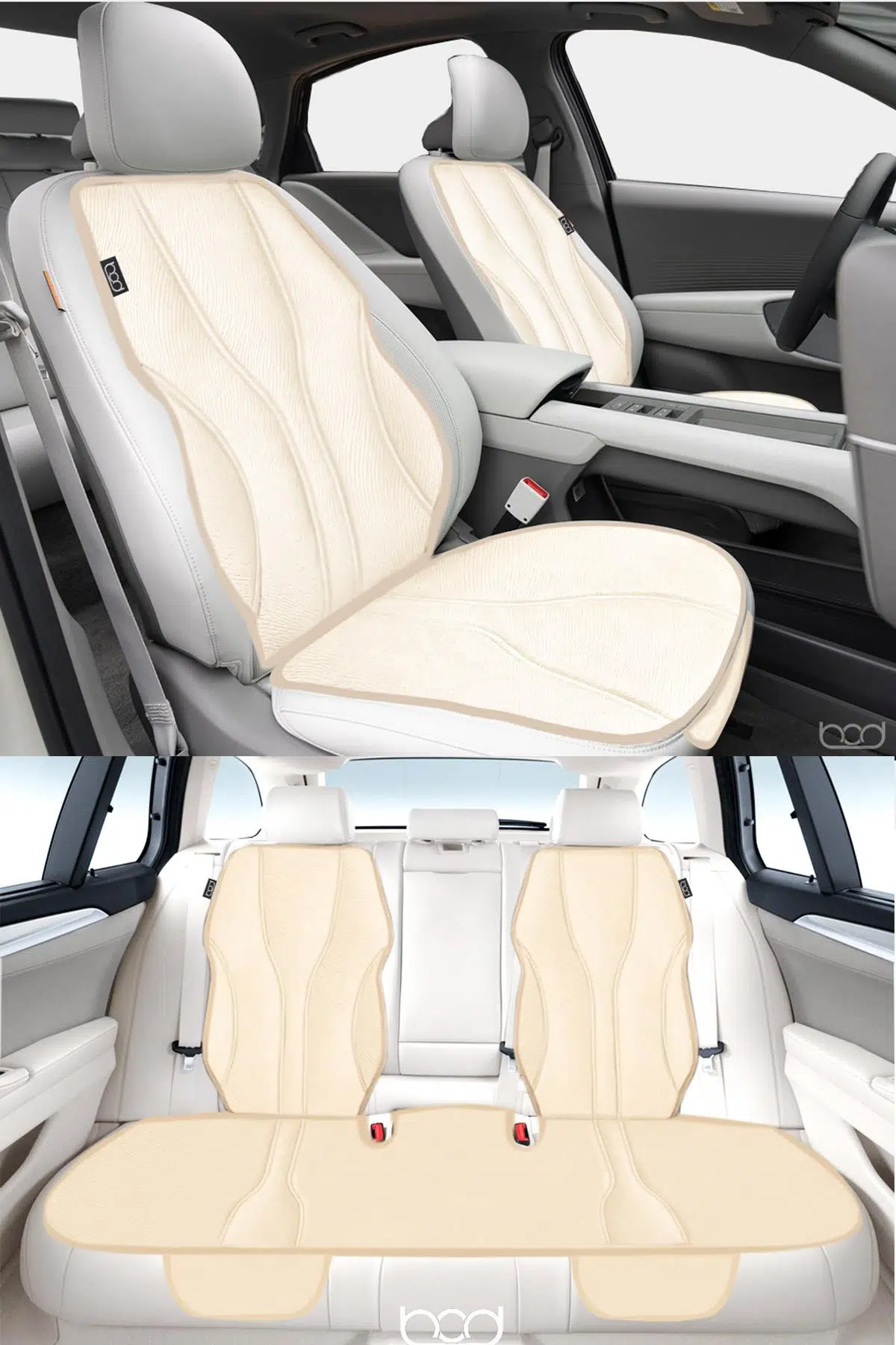 Bod Ege Serisi Tay Tüyü Cepli Oto Koltuk Minder Seti Koltuk Koruma Kılıfı Ön Arka Set