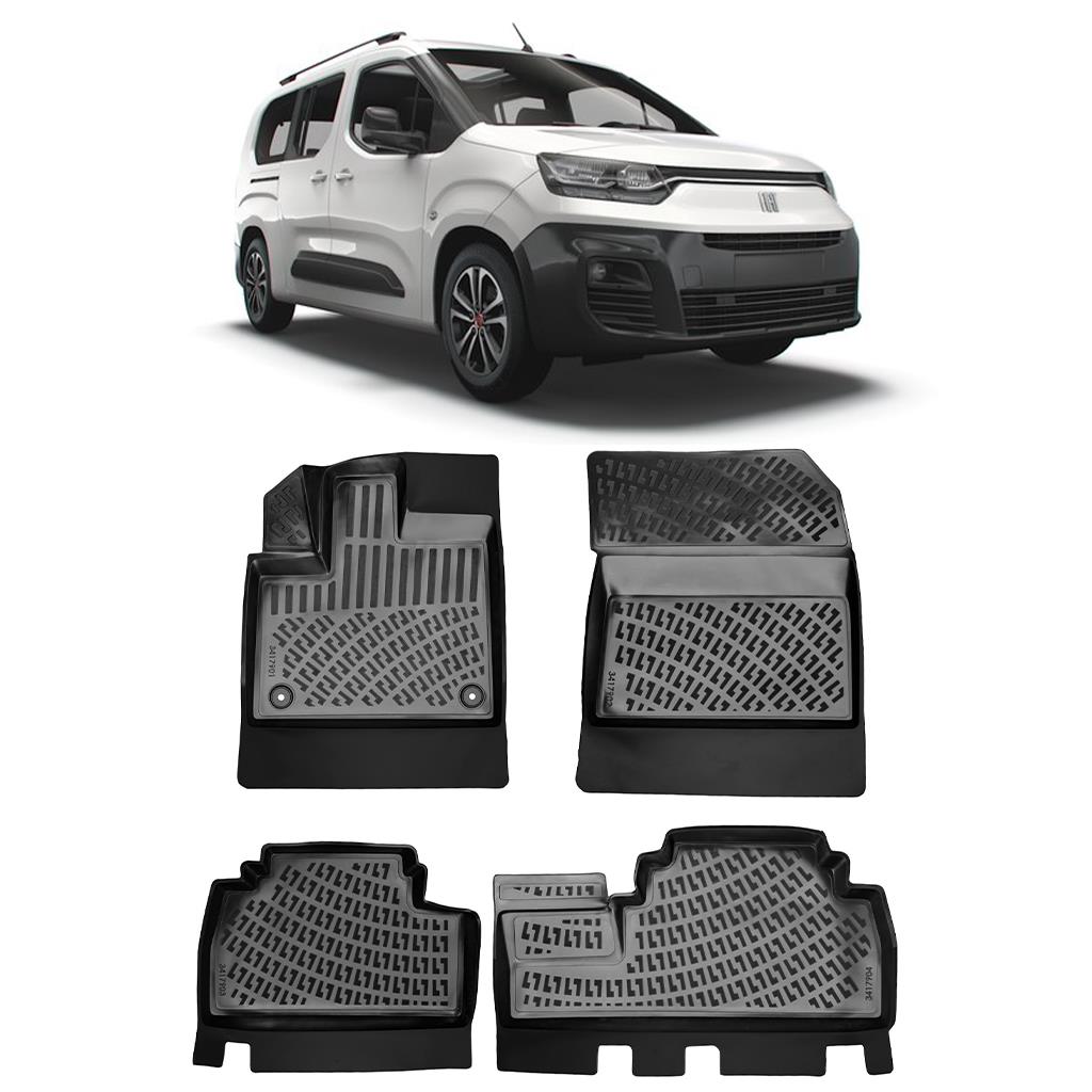 Bod Fiat Doblo 3D Havuzlu Paspas 2023-Sonrası