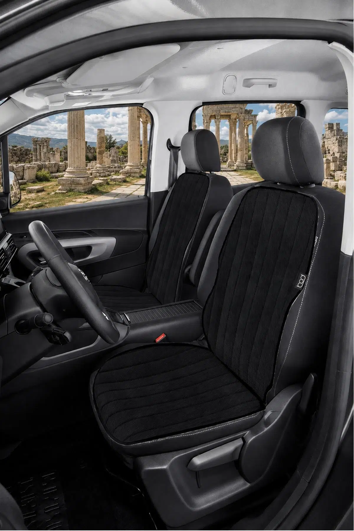 Bod Fiat Doblo Oto Koltuk Koruyucu Kılıf 2023-Sonrası Bafa Serisi - Siyah