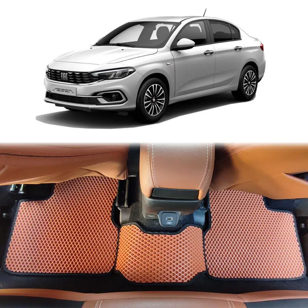 Bod Fiat Egea Sedan 3D Havuzlu Paspas Taba