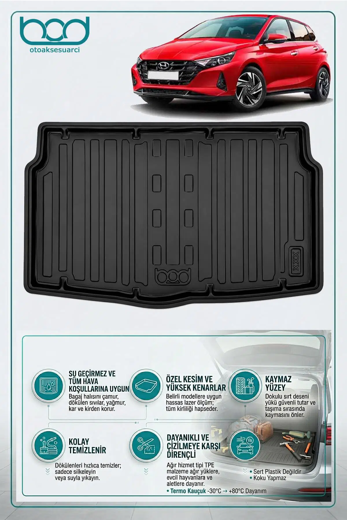 Bod Hyundai i20 Bagaj Havuzu 2020-Sonrası Style-Elite-Jump