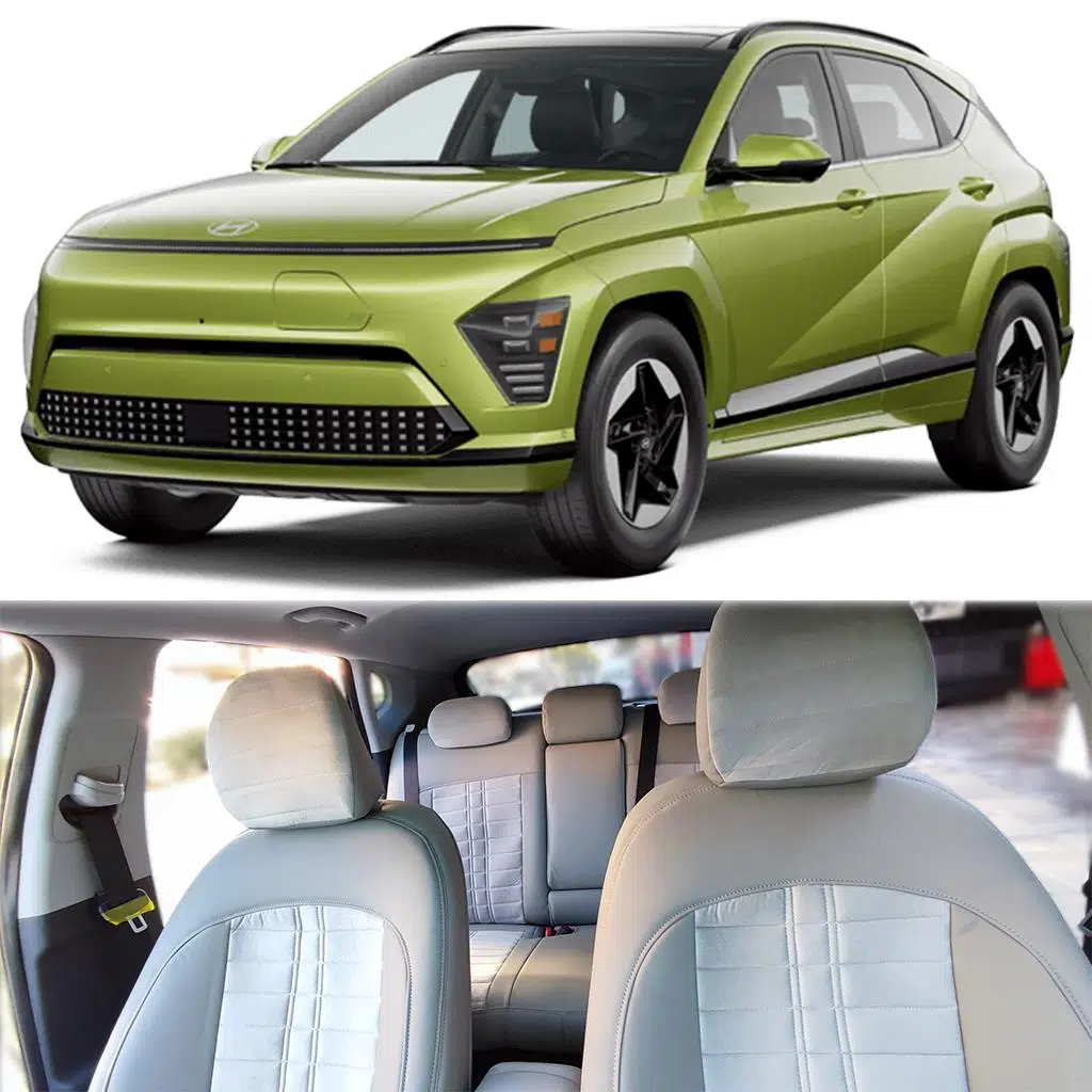 Bod Hyundai Kona Araca Özel Oto Koltuk Kılıfı Zeus 2023-Sonrası Gri