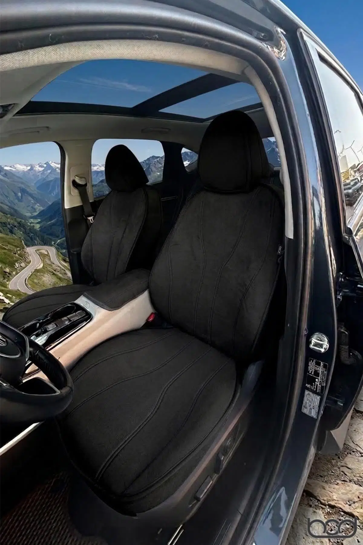 Bod Hyundai Tucson 2021-Sonrası Koltuk Kılıfı Araca Özel Airbag Uyumlu Koltuk Koruyucu Luvi Serisi - Siyah