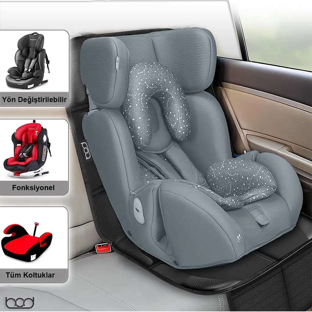 Bod isofix Girişli Oto Çocuk Koltuğu Koruyucu Alin Oto Kılıfı Ana Kucağı Puset Koruma Koltuk Minderi