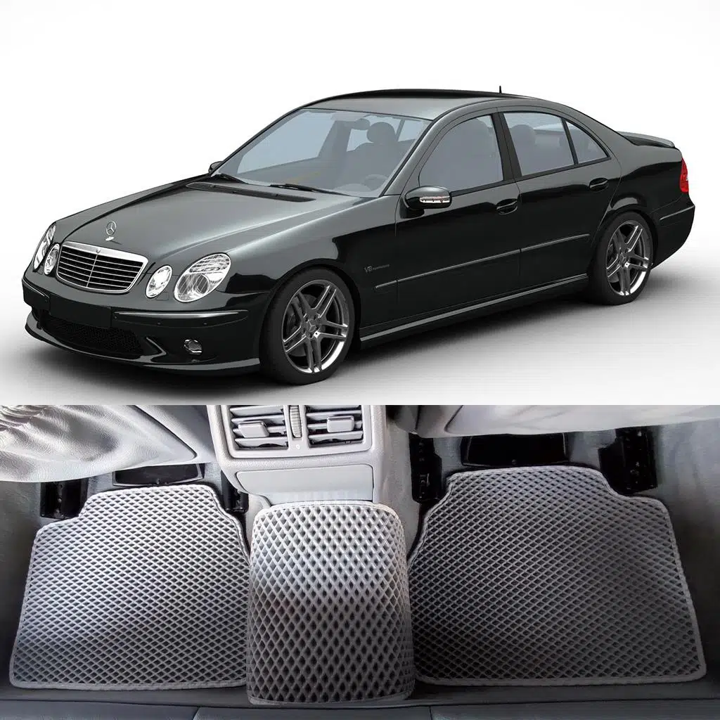 Bod Mercedes E Serisi W210-W211 3D Havuzlu Paspas 1996-2009 Gri