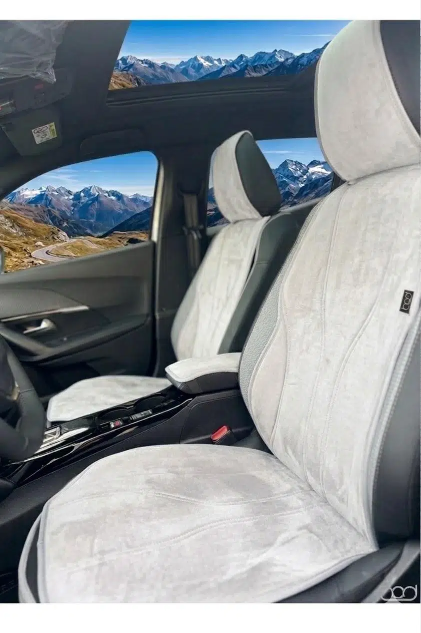 Bod Peugeot 2008 Hybrid Oto Koltuk Koruyucu Kılıf 2025-Sonrası Latmos Serisi - Gri