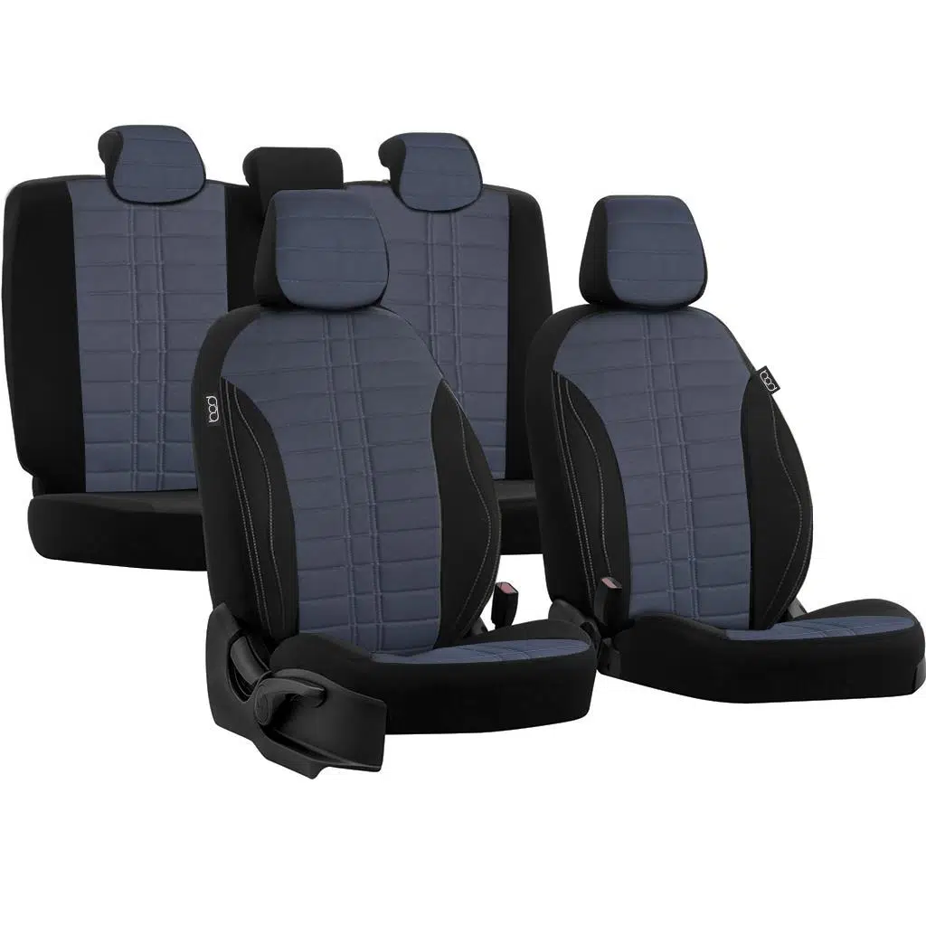 Bod Peugeot 407 Araca Özel Oto Koltuk Kılıfı Alinda Füme-Siyah 2004-2009