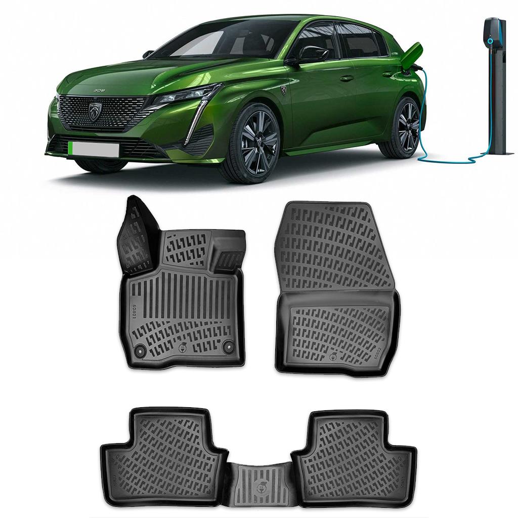 Bod Peugeot E-308 3D Havuzlu Paspas 2023-Sonrası Elektrikli