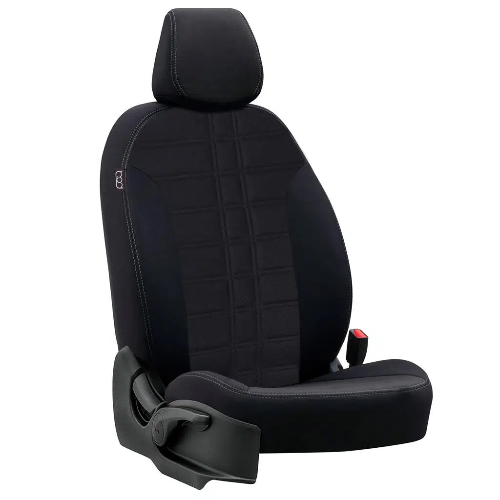 Bod Renault Duster Araca Özel Oto Koltuk Kılıfı Alinda 2024-Sonrası Siyah Hybrid