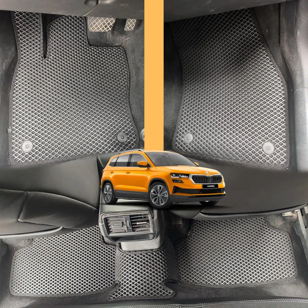 Bod Skoda Karoq 3D Havuzlu Paspas 2018-Sonrası Siyah