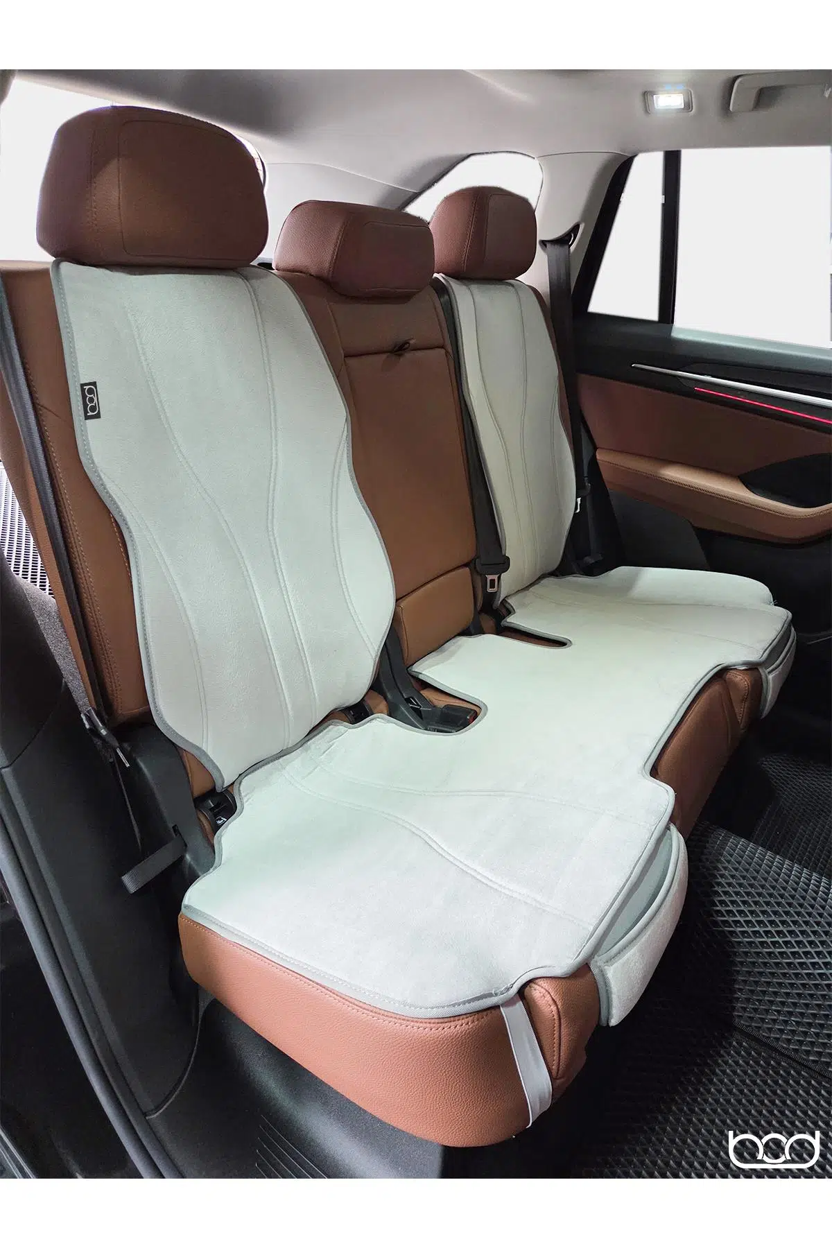 Bod Skoda Kodiaq Oto Koltuk Koruyucu Kılıf 2023-Sonrası Latmos Serisi - Gri