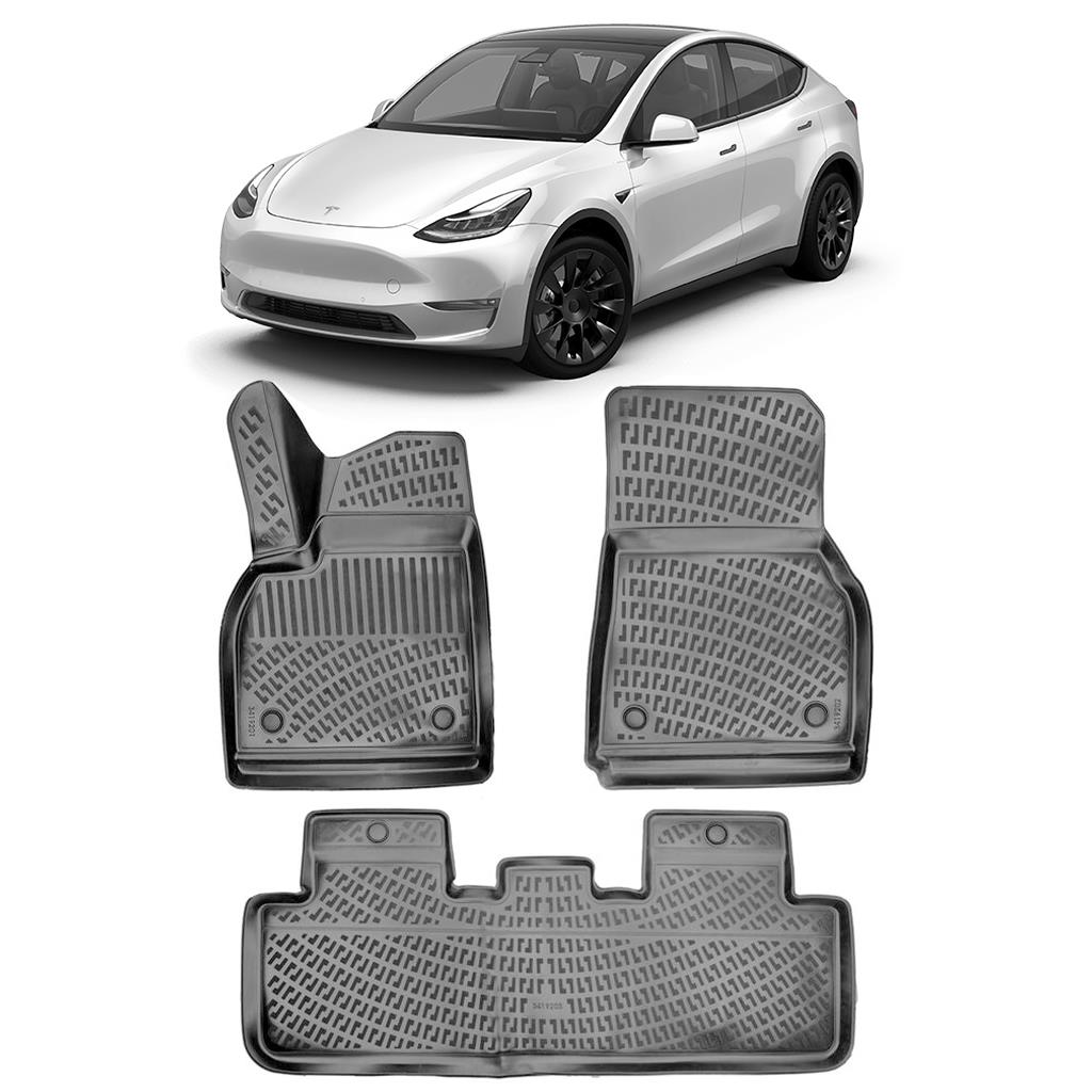 Bod Tesla Model Y 3D Havuzlu Paspas 2020-Sonrası Juniper Uyumlu