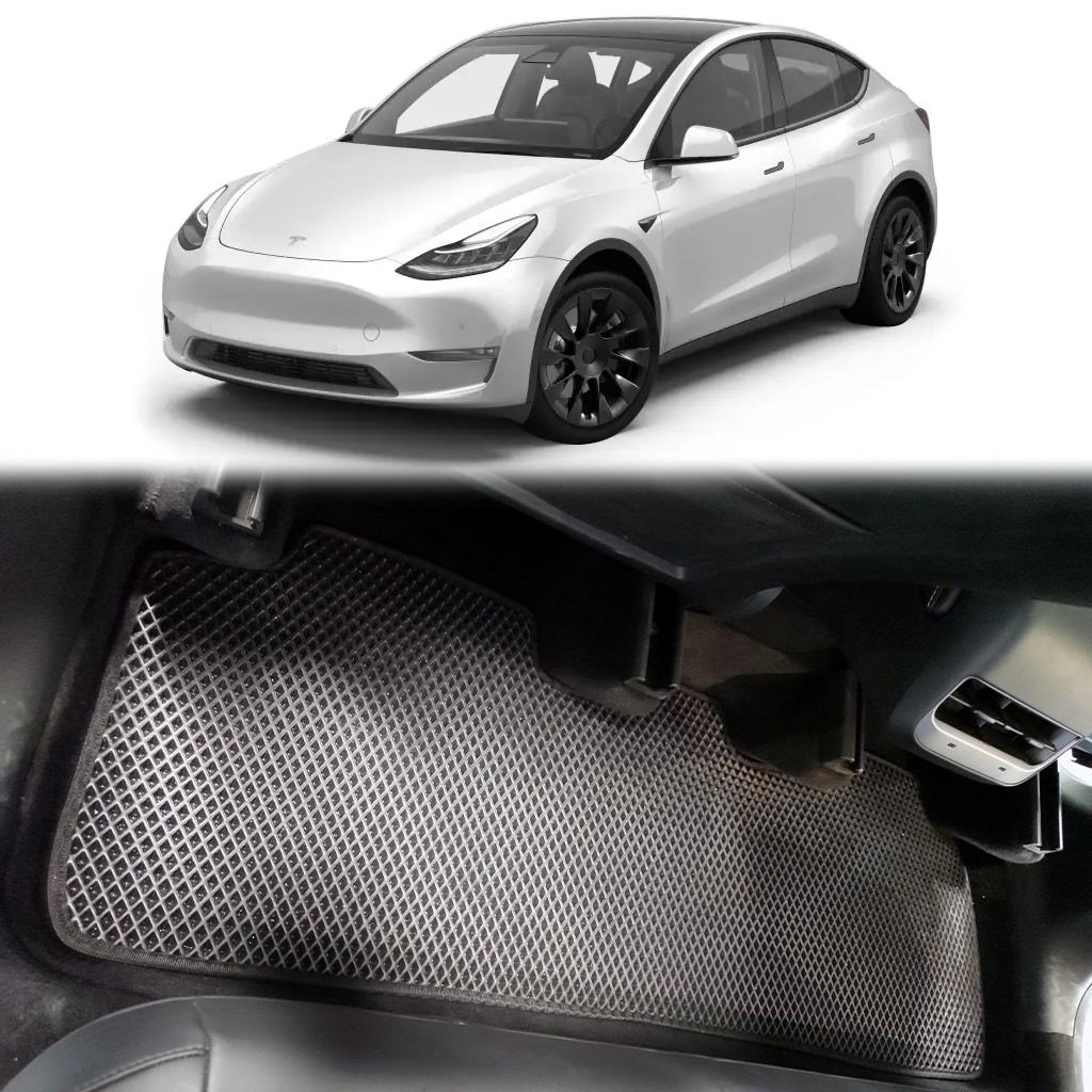 Bod Tesla Model Y 3D Havuzlu Paspas Yeni Nesil 2020-Sonrası Siyah Juniper Uyumlu