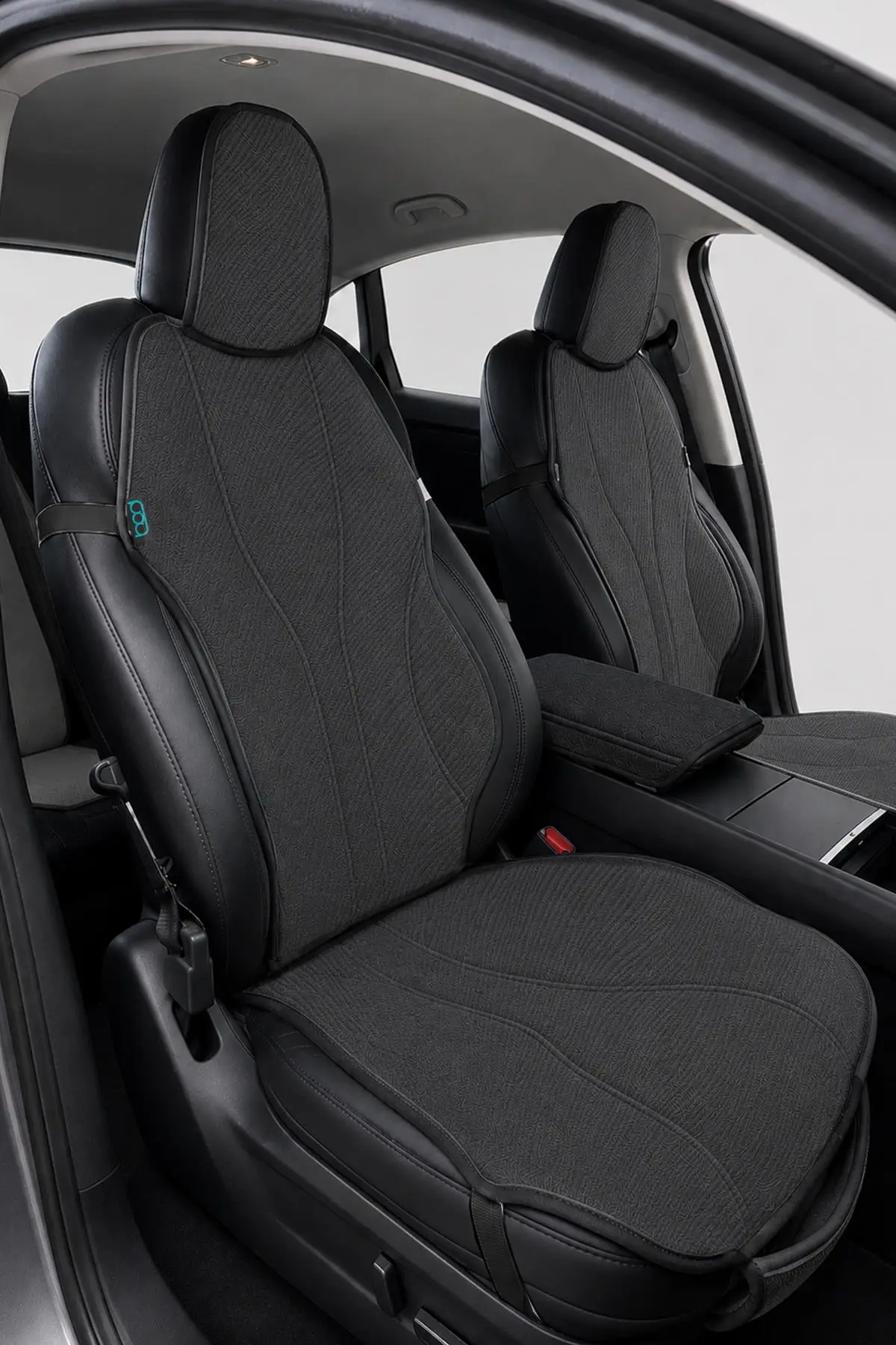 Bod Tesla Model Y Juniper Tay Tüyü Cepli Koltuk Koruyucu Kılıf Latmos Serisi 2025-Sonrası - Füme