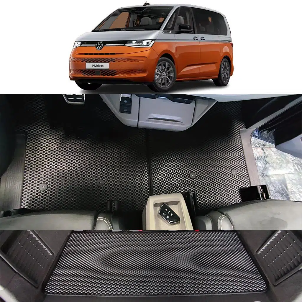 Bod Volkswagen Multivan 3D Havuzlu Paspas ve Bagaj Havuzu Seti 2024-Sonrası eHybrid