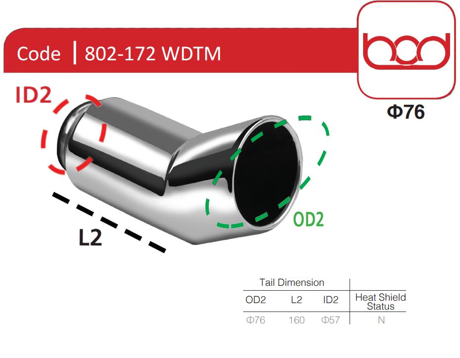 Egzoz Ucu 802-172 WDTM