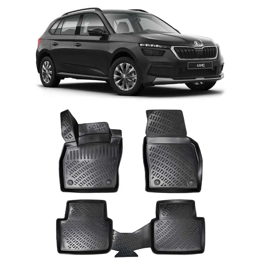 Bod Skoda Kamiq 3D Havuzlu Paspas 2020 ve Sonrası