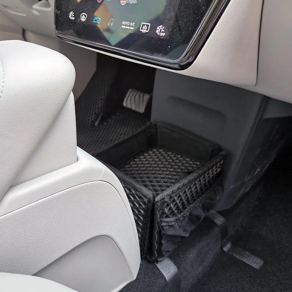 Togg T10X Konsol Arası Organizer Çanta Fileli Eşya Koyma Kutusu Bod Siyah