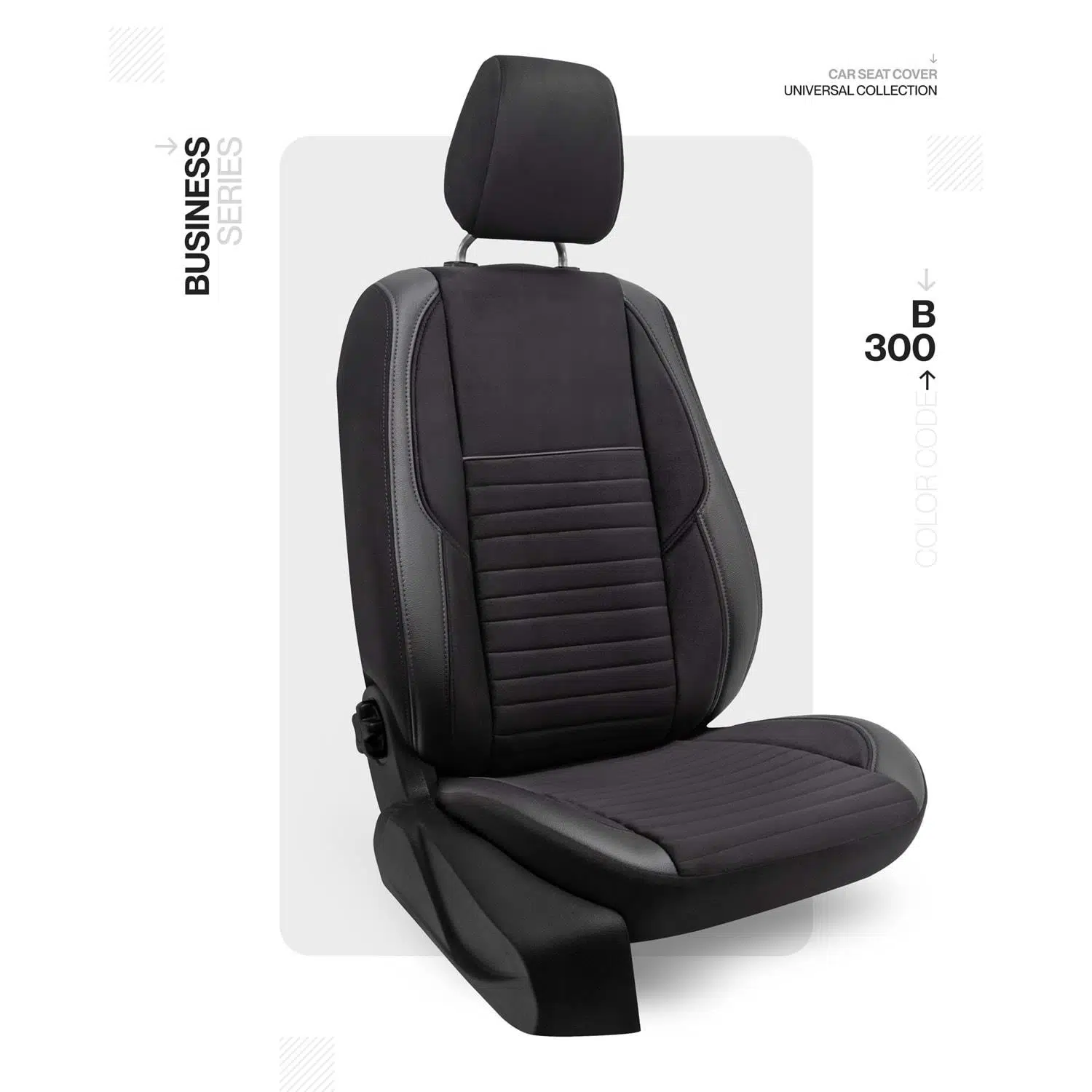 Universal Business Serisi Oto Koltuk Kılıf Siyah-Siyah