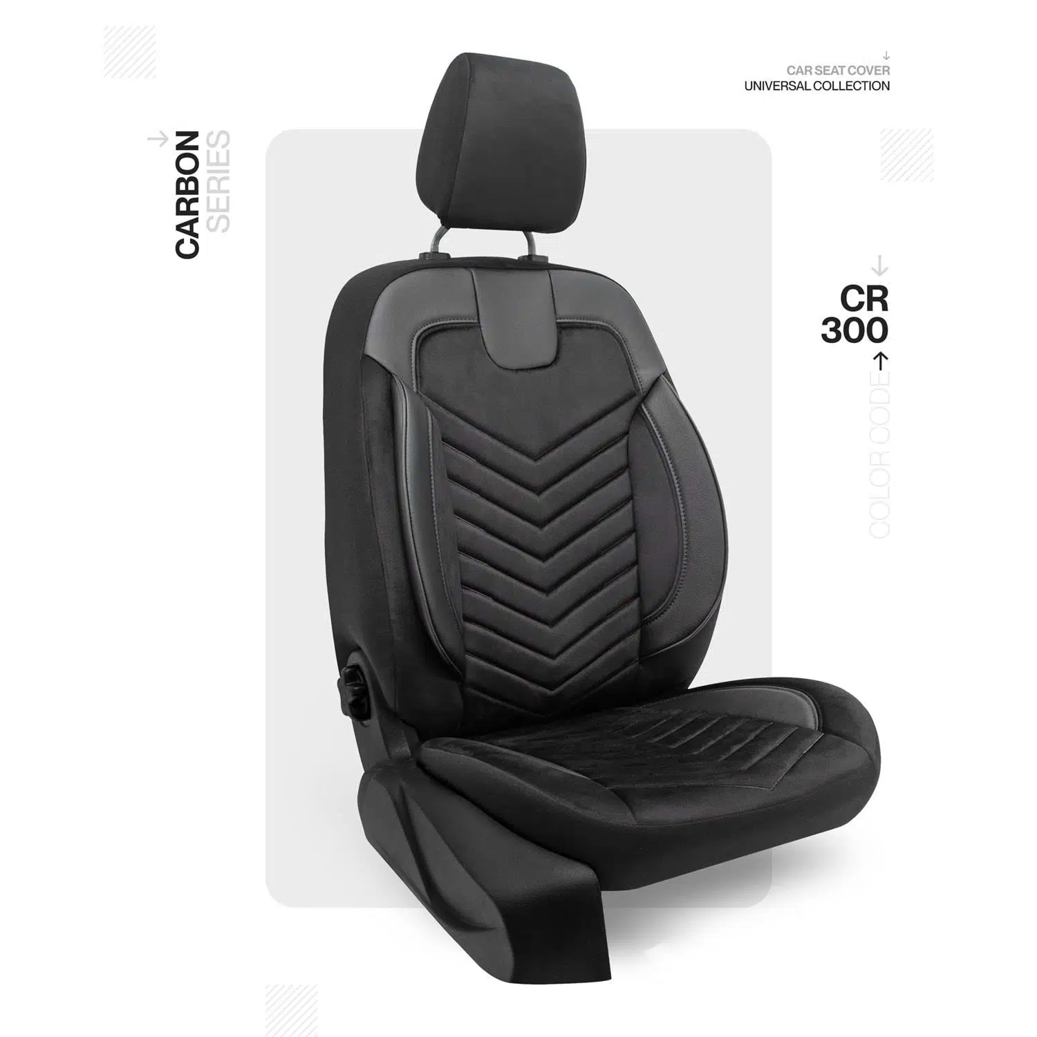 Universal Carbon Serisi Oto Koltuk Kılıf Siyah-Siyah
