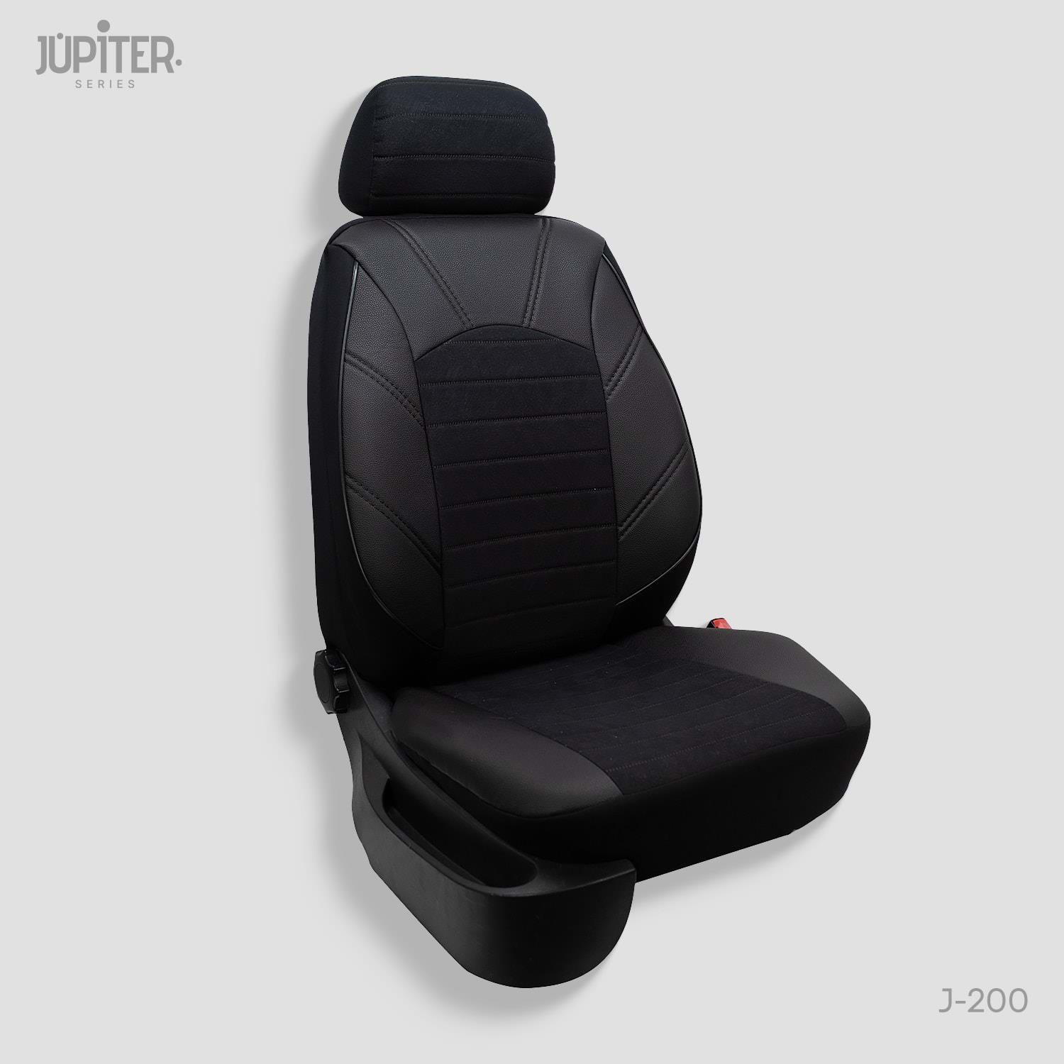 Universal Jüpiter Serisi Oto Koltuk Kılıf Siyah-Siyah İp